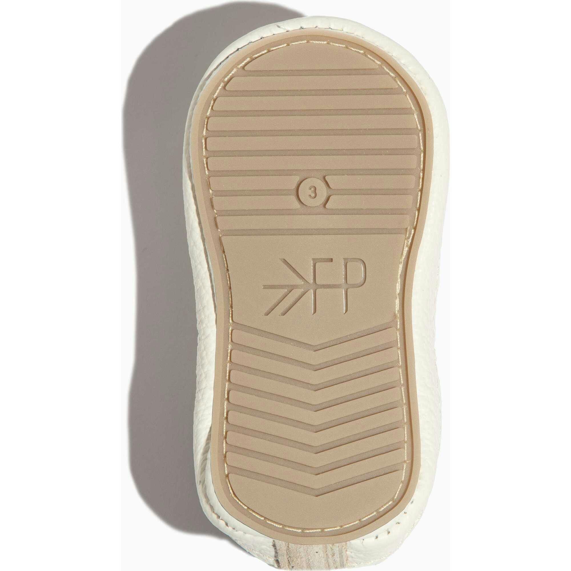 Oat Ribbed Slip On Baby Shoe