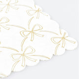 Gold Bow Small Napkins