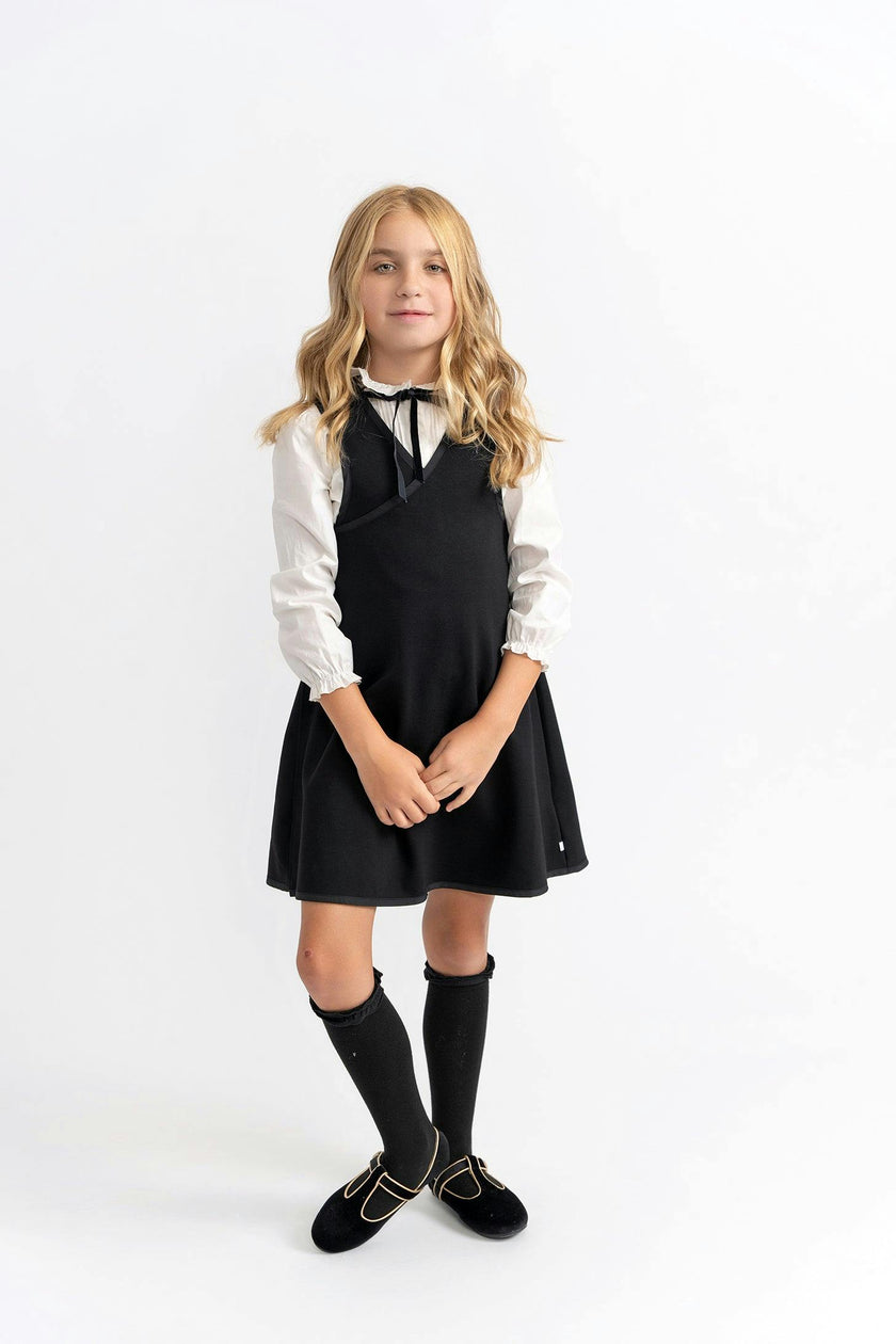 Ponte Side-Button Woven Jumper