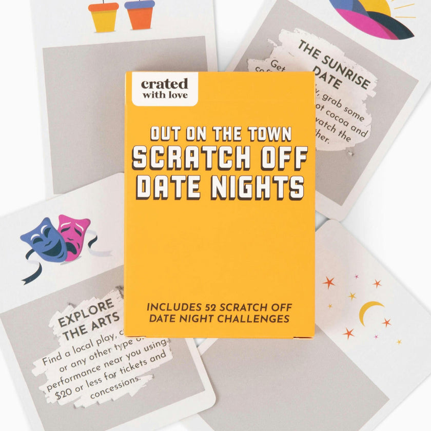 Out on the Town Scratch Off Card deck for Date Night Ideas