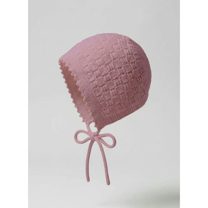 The Aspen Cashmere Baby Bonnet | Rose