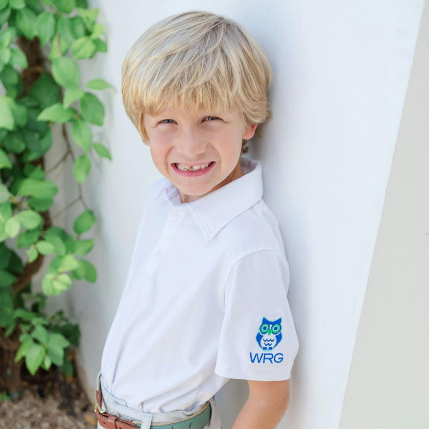 Will Boys' Performance Polo by LH Sport White