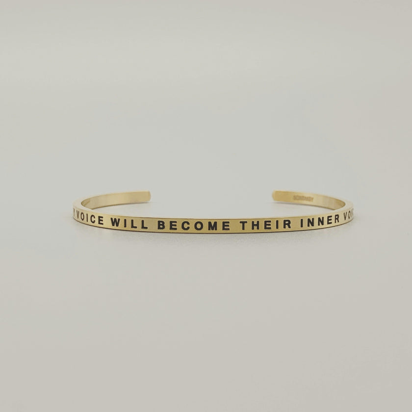 Women's "My Voice Will Become Their Inner Voice" Bracelet