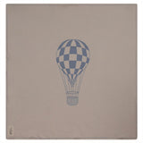 Hot Air Balloon Checkered Knit Blanket
