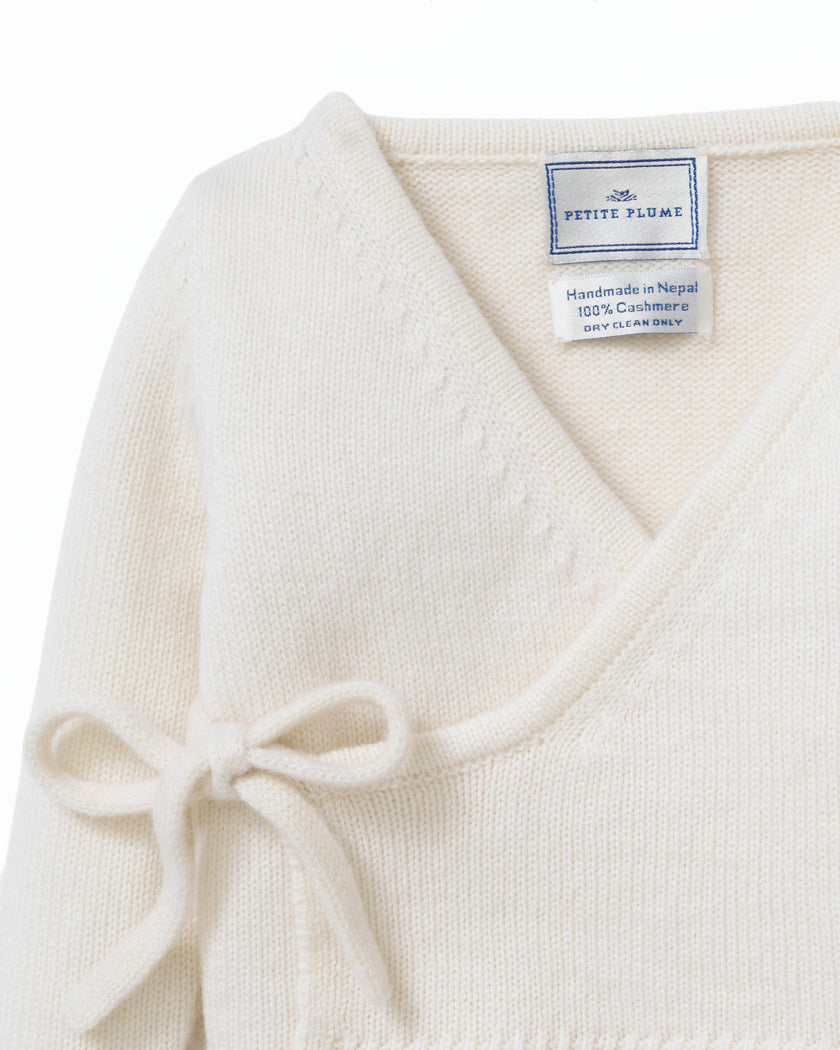 Baby's Cashmere Wrap Set in Ivory