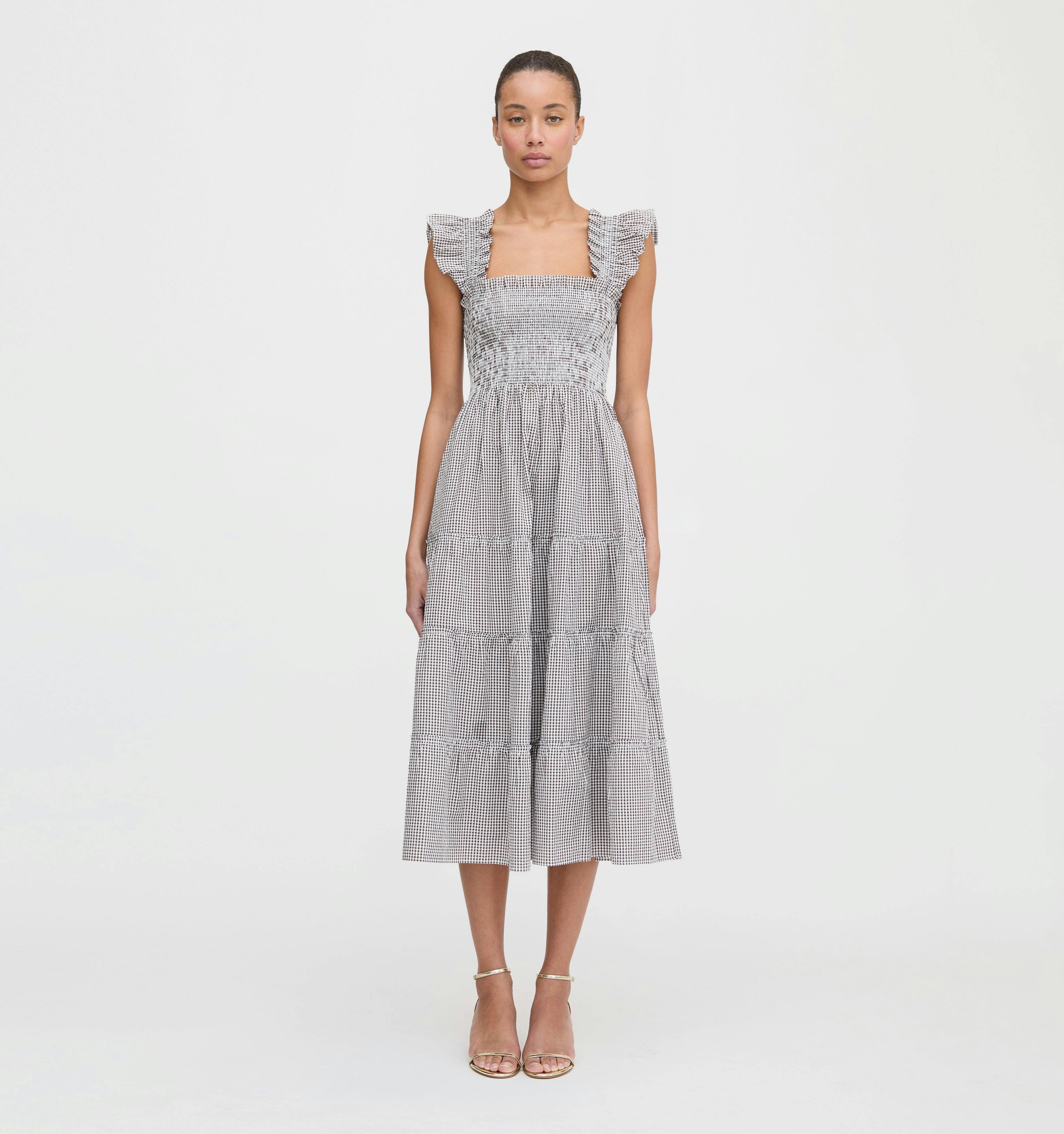 The Ellie Nap Dress - Chocolate Gingham