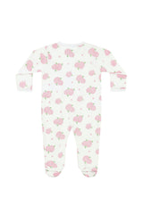 Hydrangeas Zipper Footie