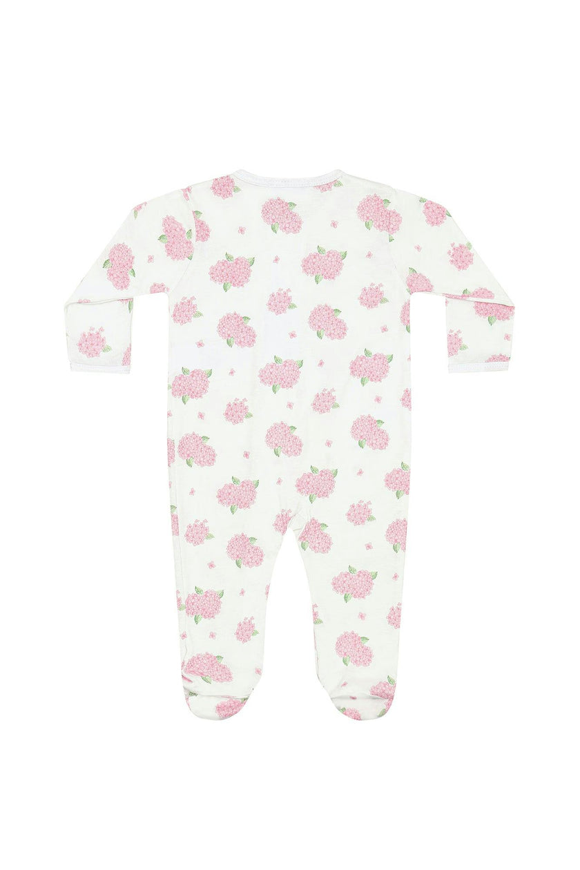 Hydrangeas Zipper Footie