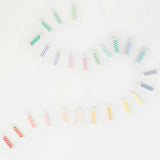 Rainbow Striped Mini Candles