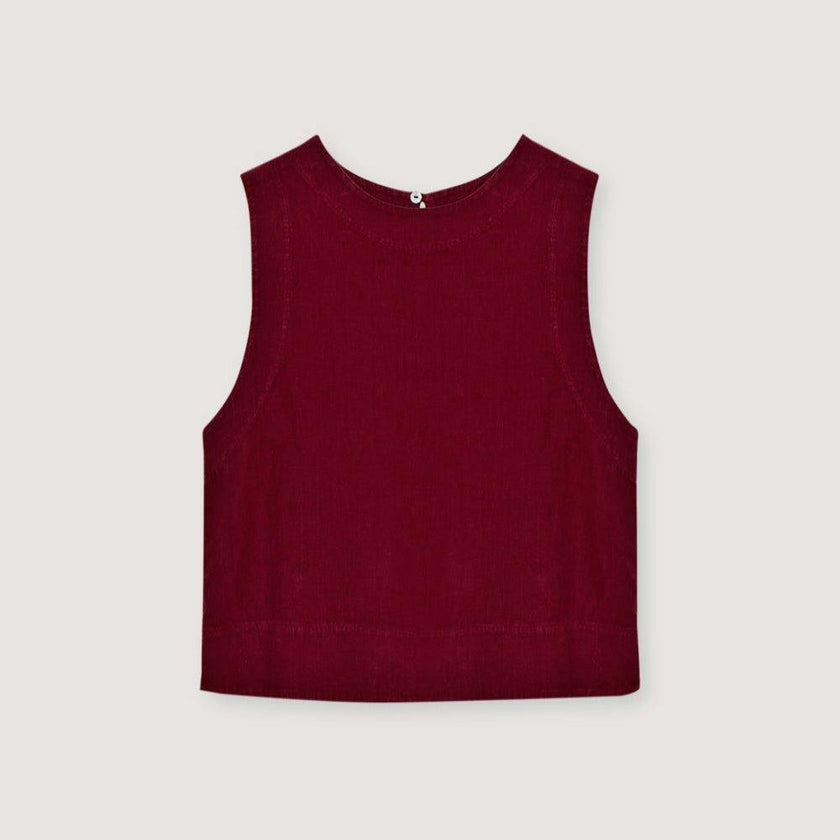 Melissa Woman Top Crimson Wine
