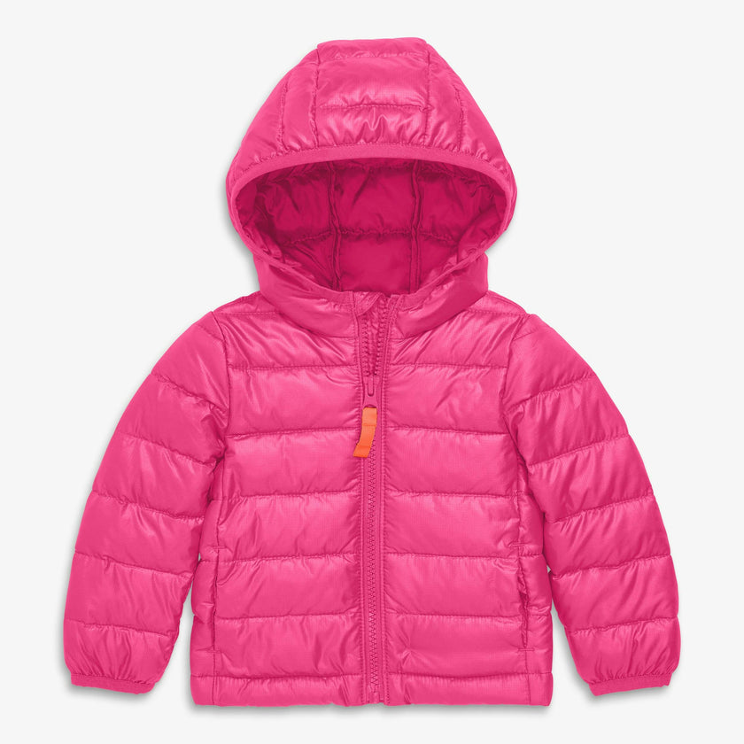 Baby lightweight puffer jacket in solids