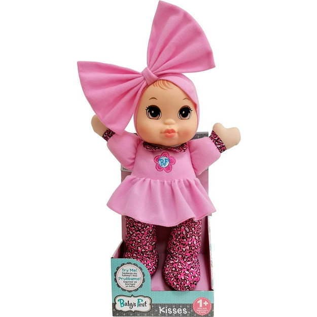 Baby's First  Kisses Baby Doll Toy w/  Pink Top