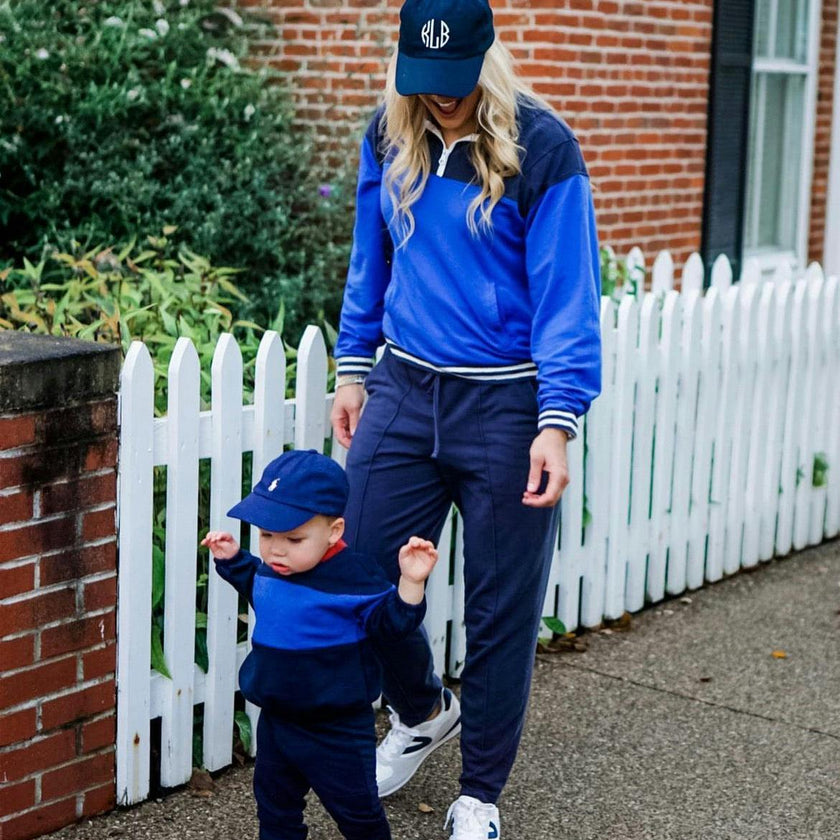 Customizable Bow Baseball Hat in Nellie Navy (Women)