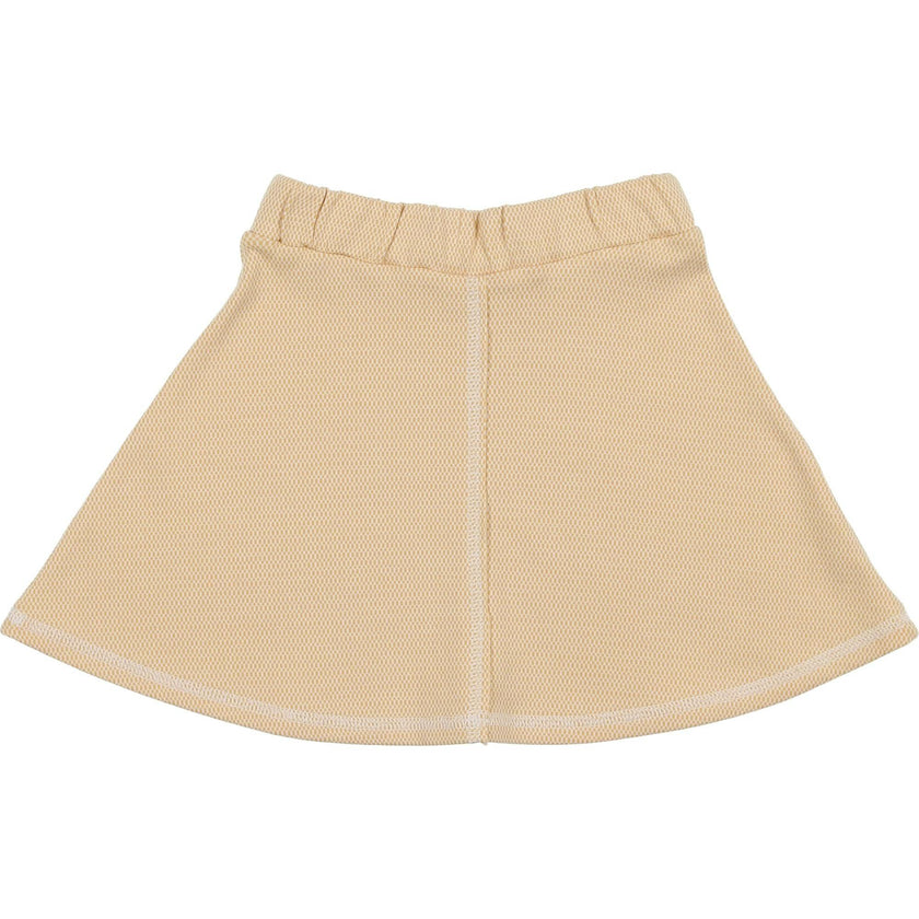 Micro-Grid Patterned Short Skirt