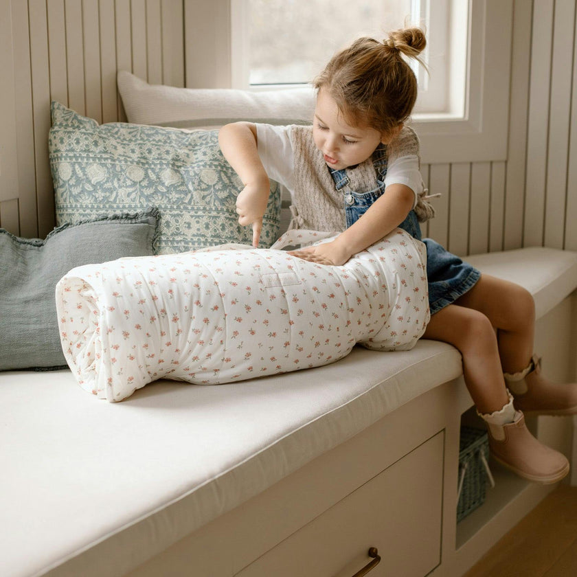 Organic Toddler Nap Roll-N-Rest Mat Set