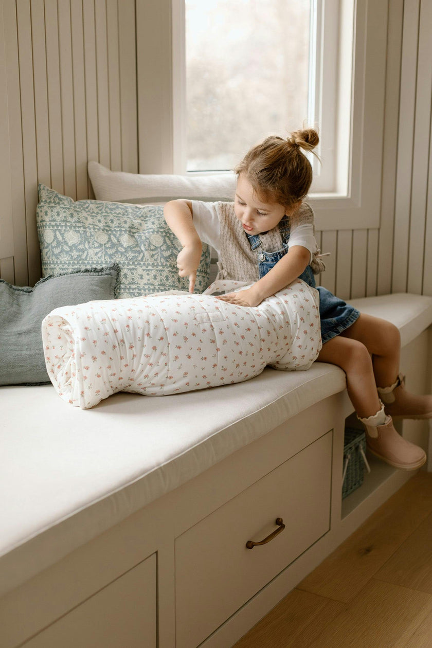Organic Toddler Nap Roll-N-Rest Mat Set