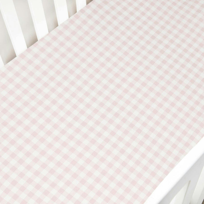 Picnic Gingham Crib Sheet