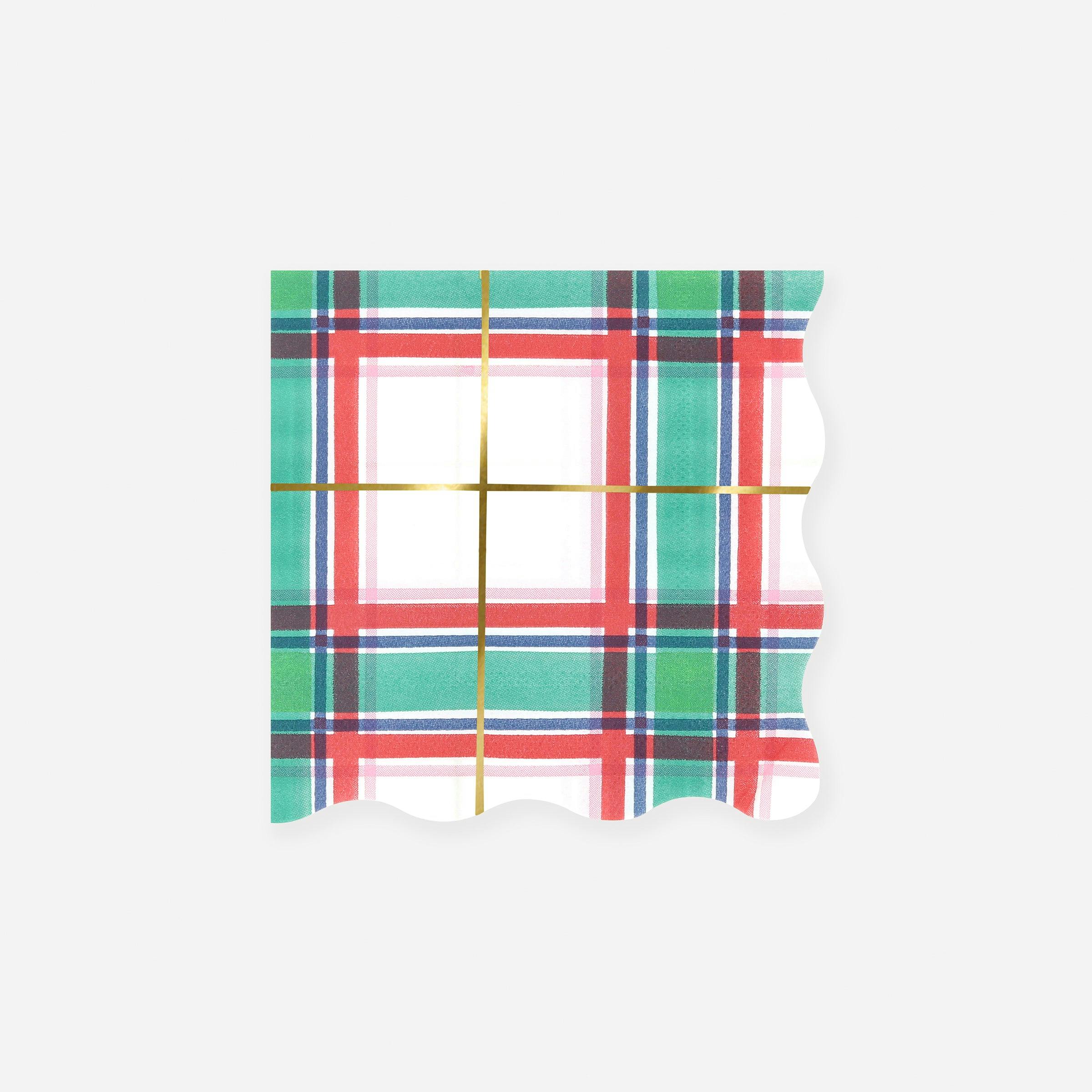 Plaid Small Napkins