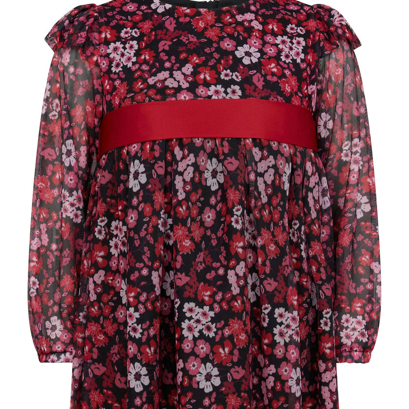 Chloe Winter Floral Party Dress