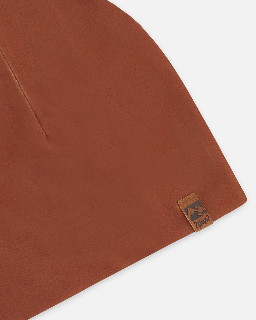 Stretch Jersey Beanie Brown