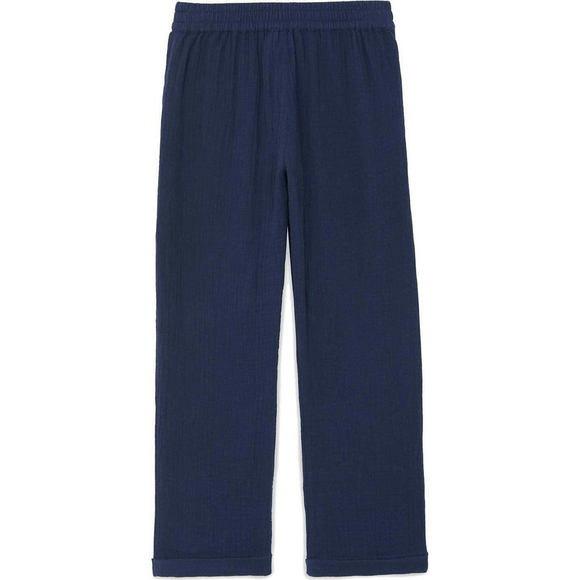 TARTINE ET CHOCOLAT Gauze Cotton Pants - Marine