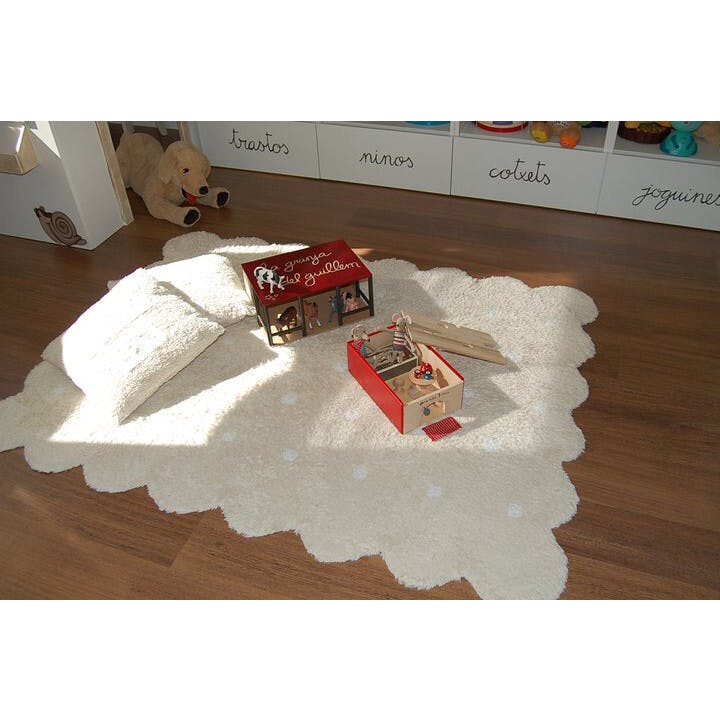 Biscuit Washable Rug