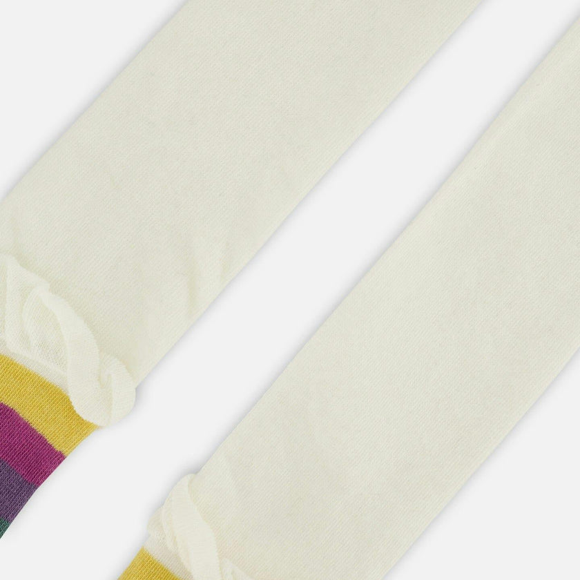 Striped Footed Knit Tights