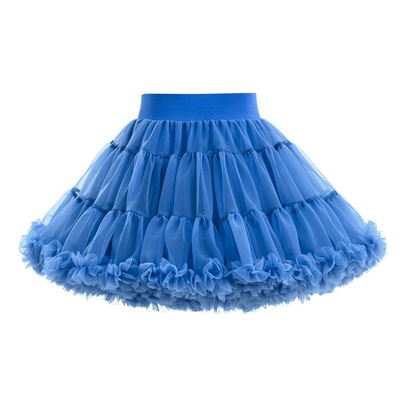 Blue Bow Tulle Skirt