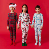 Red Tartan Plaid Classic Pajama Set