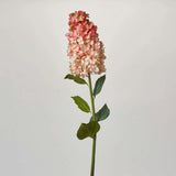 Light Pink Silk Pee Gee Hydrangea Single Long Stem Spray - 36"