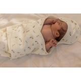 Printed Wrap Terry Towel Mauve/Cream