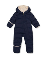 Baby Cloud One Piece Snowsuit Adapted For Car Seats Dark Blue