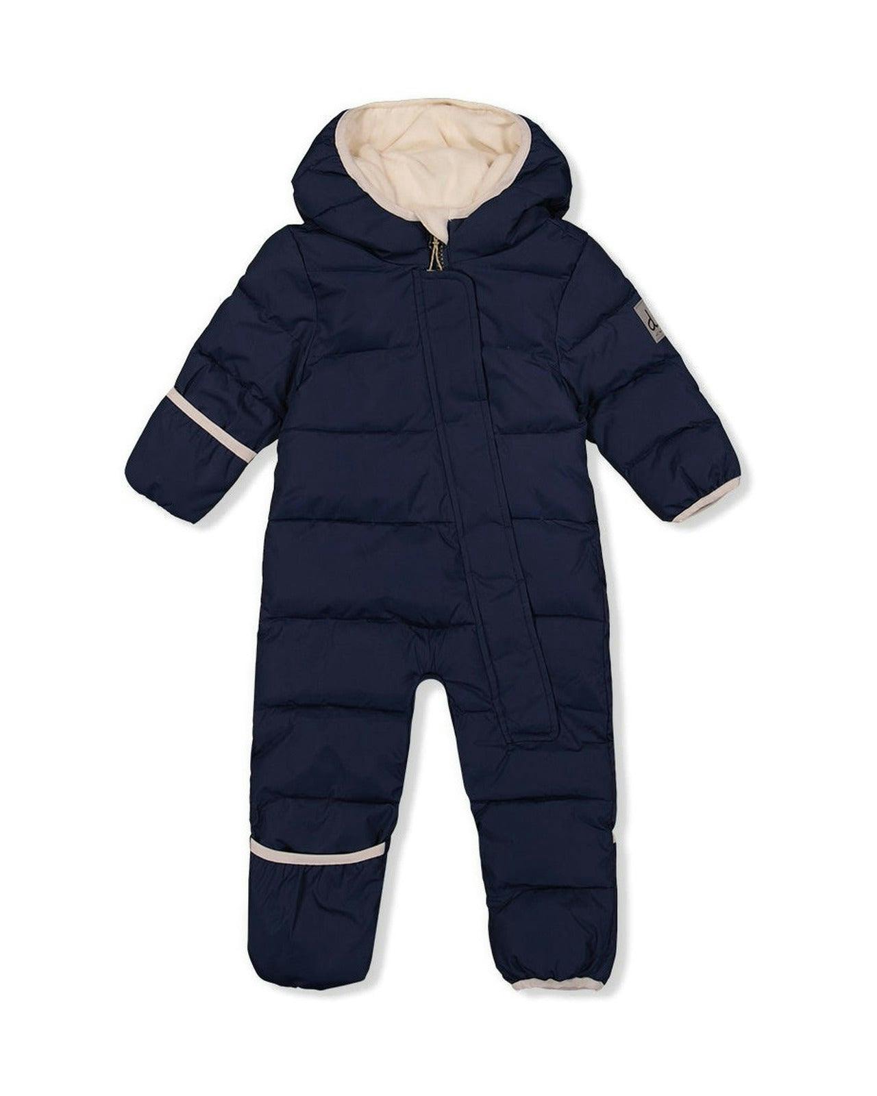 Baby Cloud One Piece Snowsuit Adapted For Car Seats Dark Blue