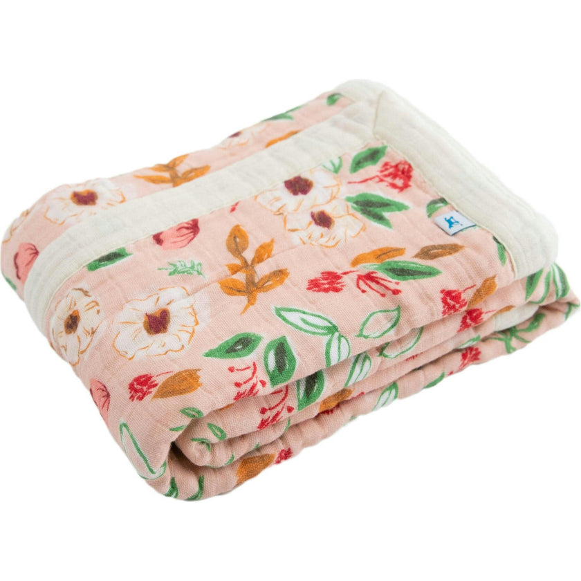 Cotton Muslin Baby Quilt - Planetary