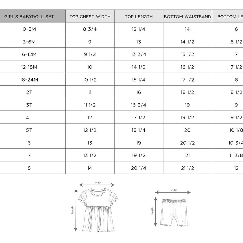 Girl's Babydoll Set
