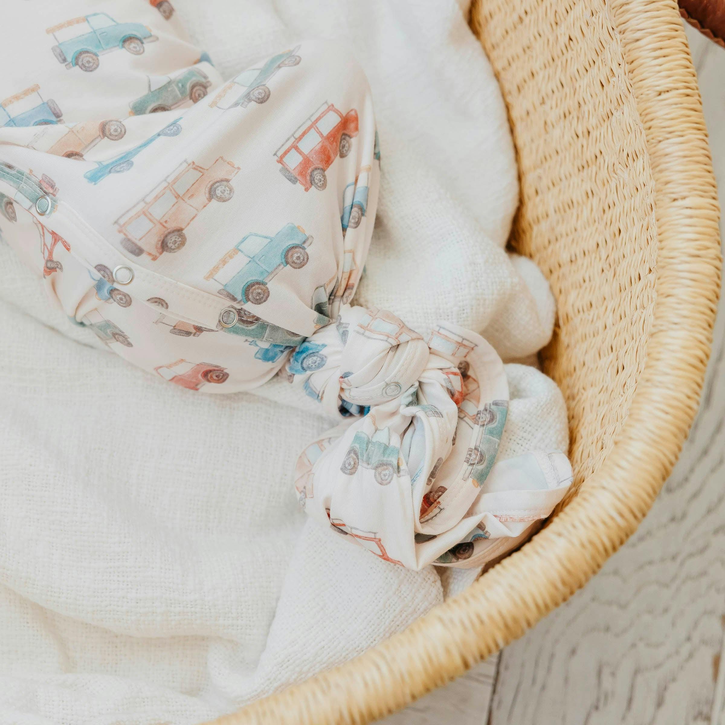 Newborn Knotted Gown - Cruiser