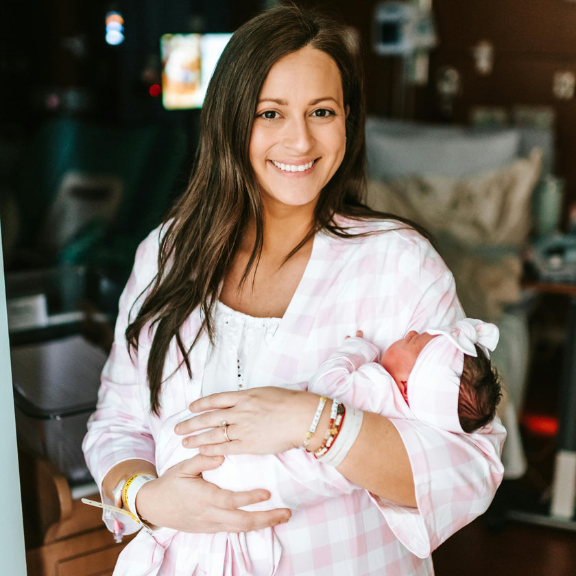 Mommy Robe - Sunday Picnic Pink Blush