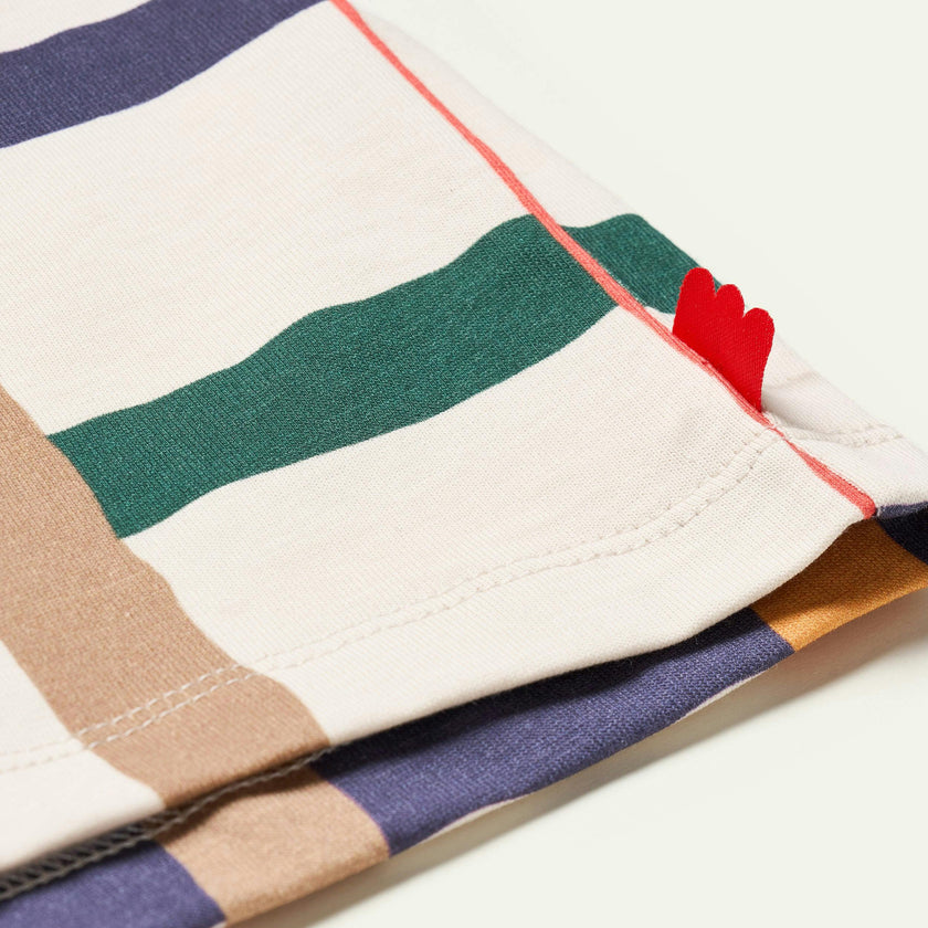 Recycled Cotton Warm Grid T- Shirt