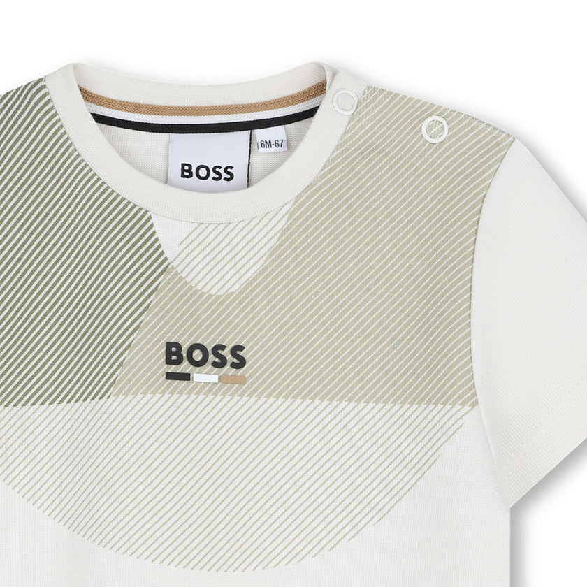 Ivory Graphic Pattern T-Shirt