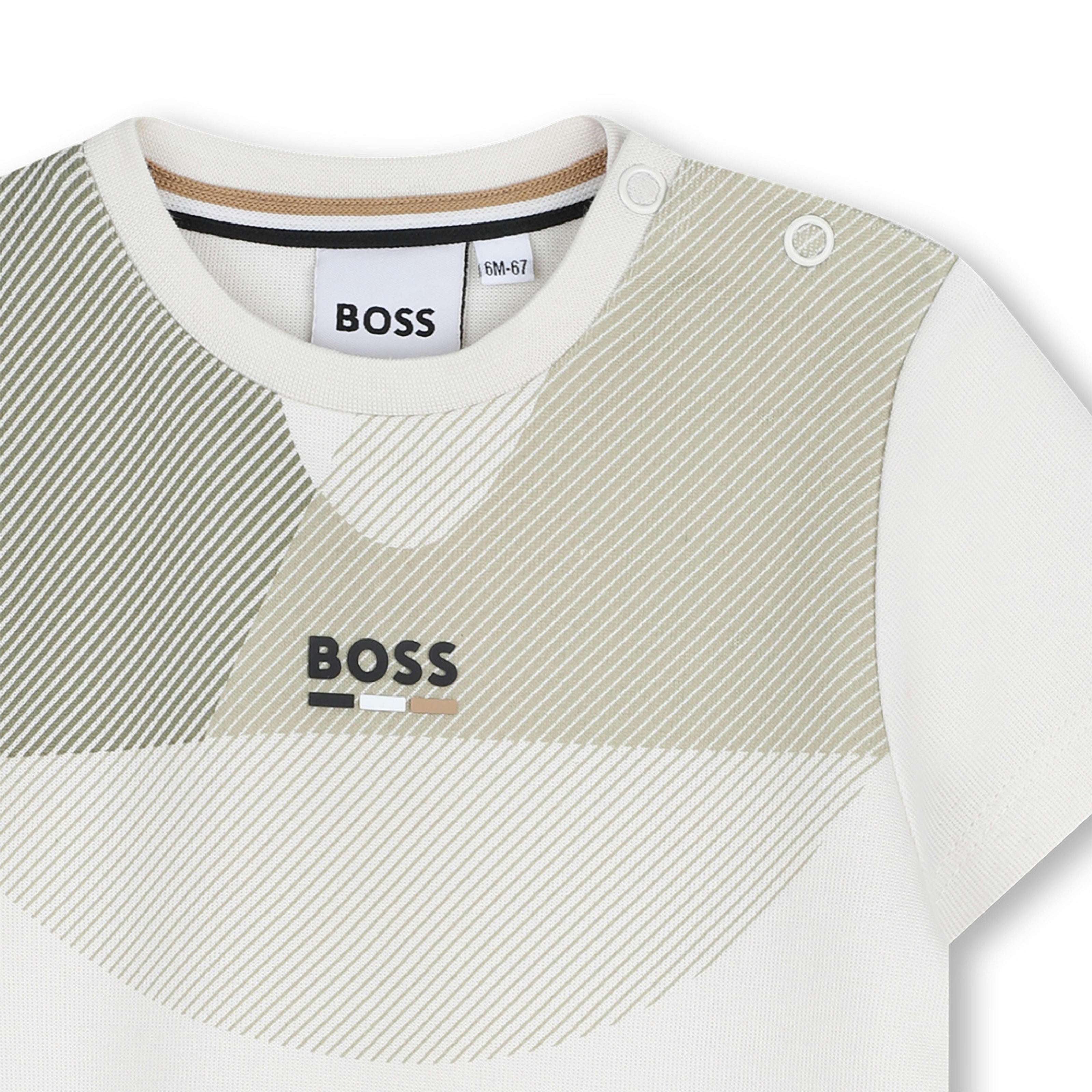 Ivory Graphic Pattern T-Shirt