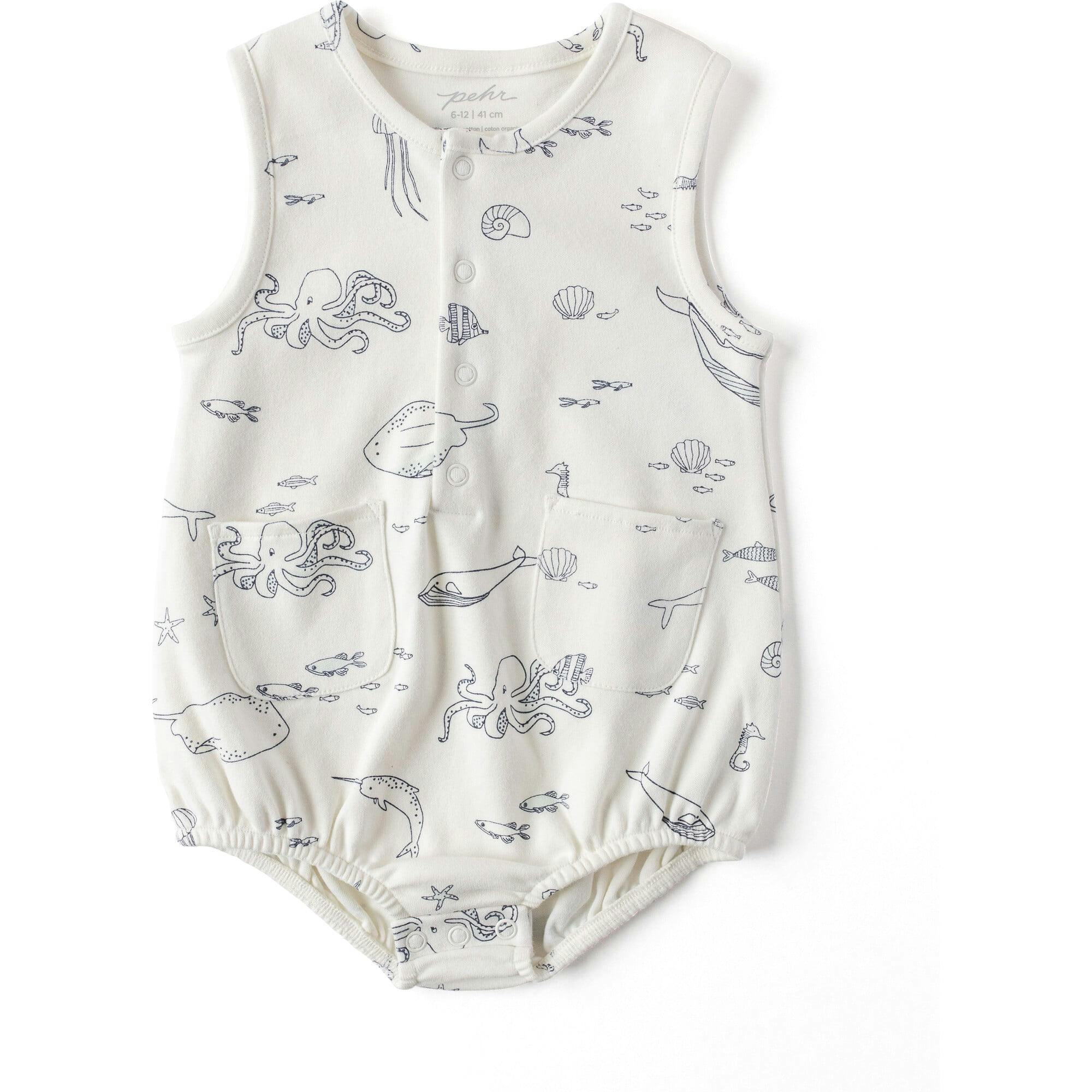 Life Aquatic Sleeveless One-Piece, Blue