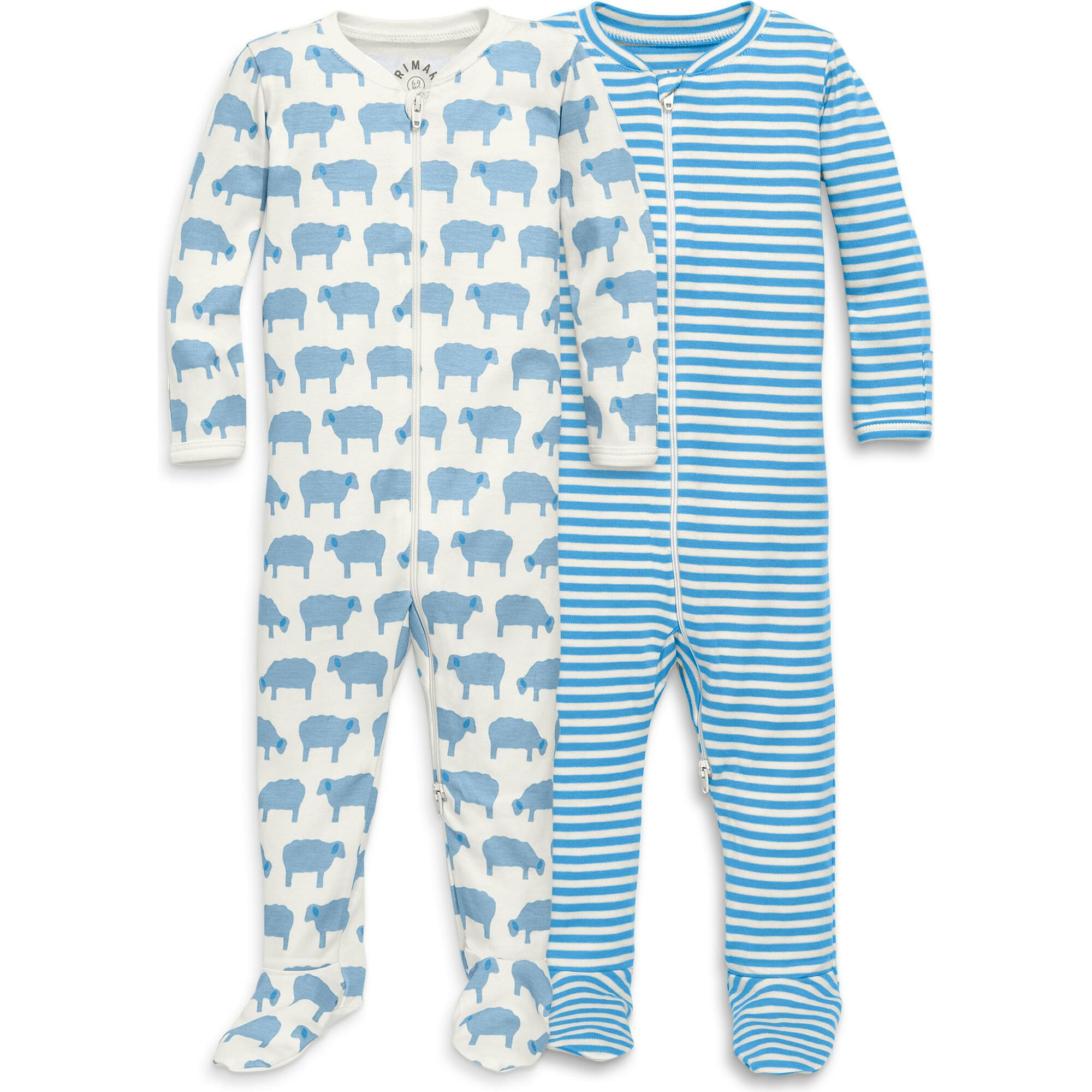 Baby organic zip footie 2-pack gift set