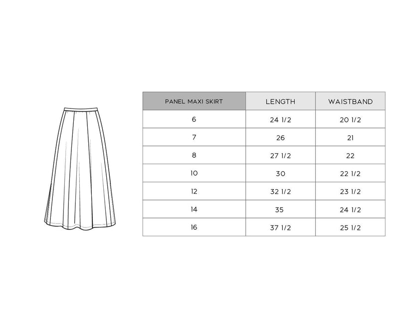 Panel Maxi Skirt