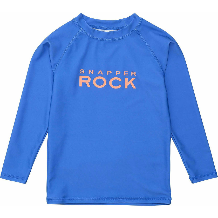 Azure Blue Long Raglan Sleeve UPF50+ Rashguard