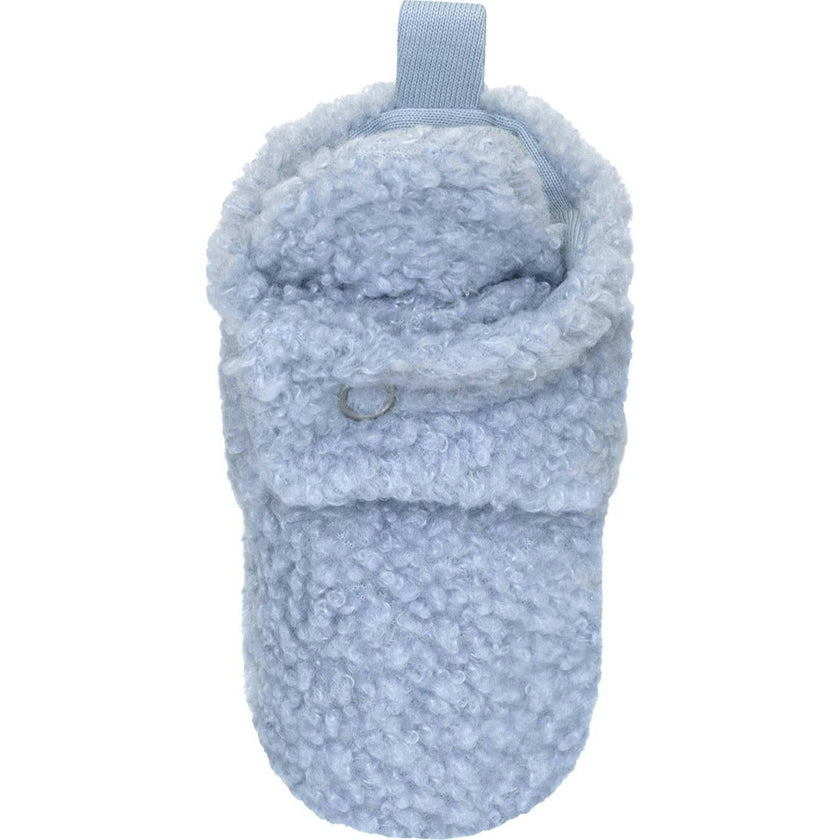 Sherpa Light Blue Snap Bootie