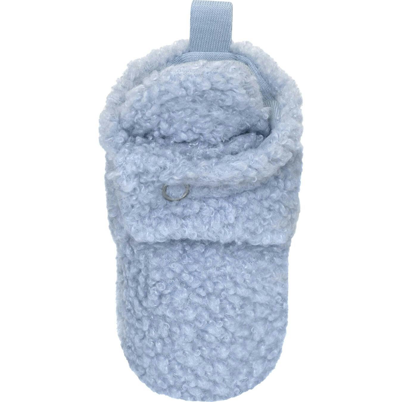 Sherpa Light Blue Snap Bootie