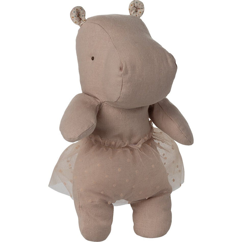 Hippo w. skirt, Small - Soft rose