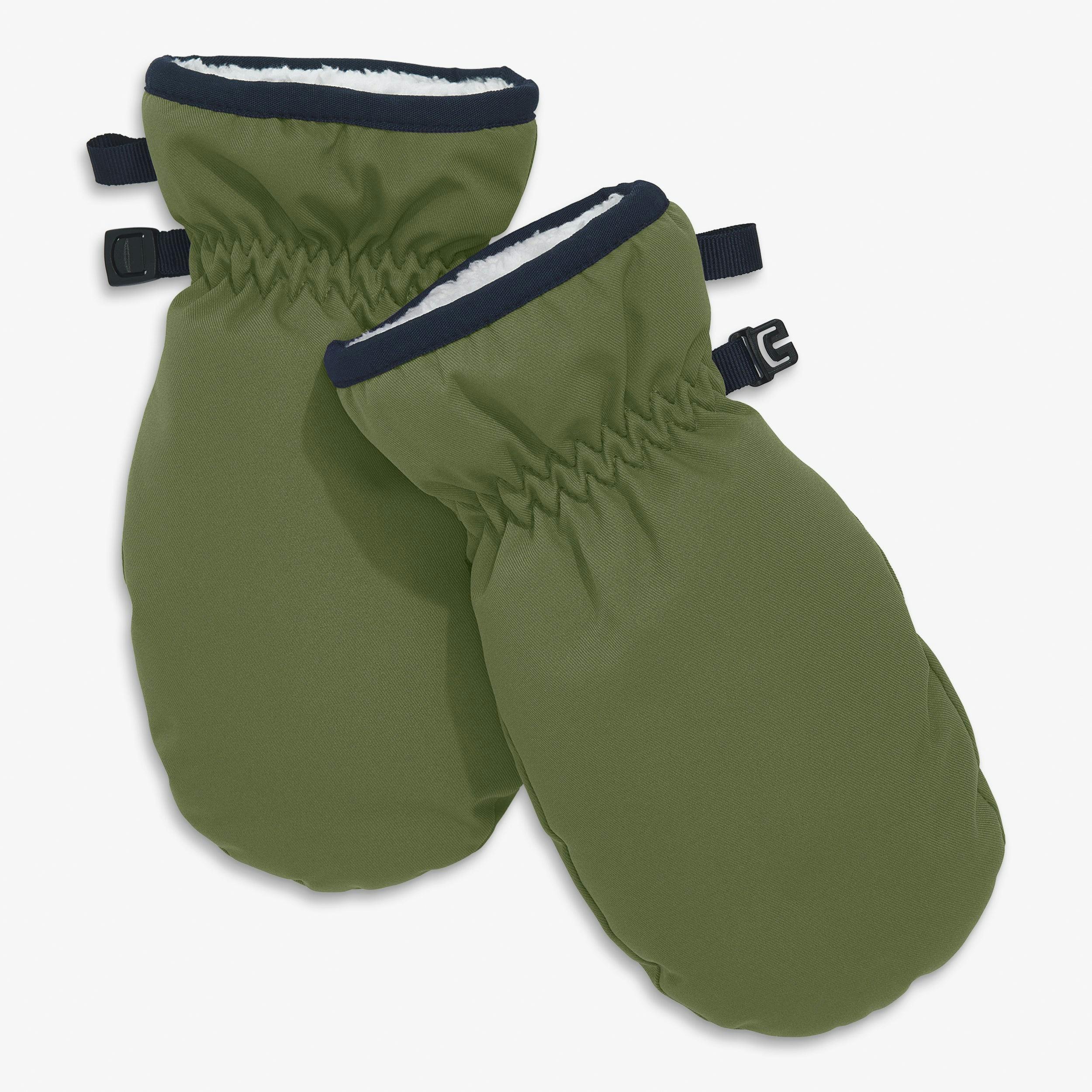 Kids weatherproof puffer mittens