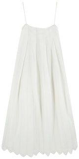 Zuma Dress in White Vine Eyelet