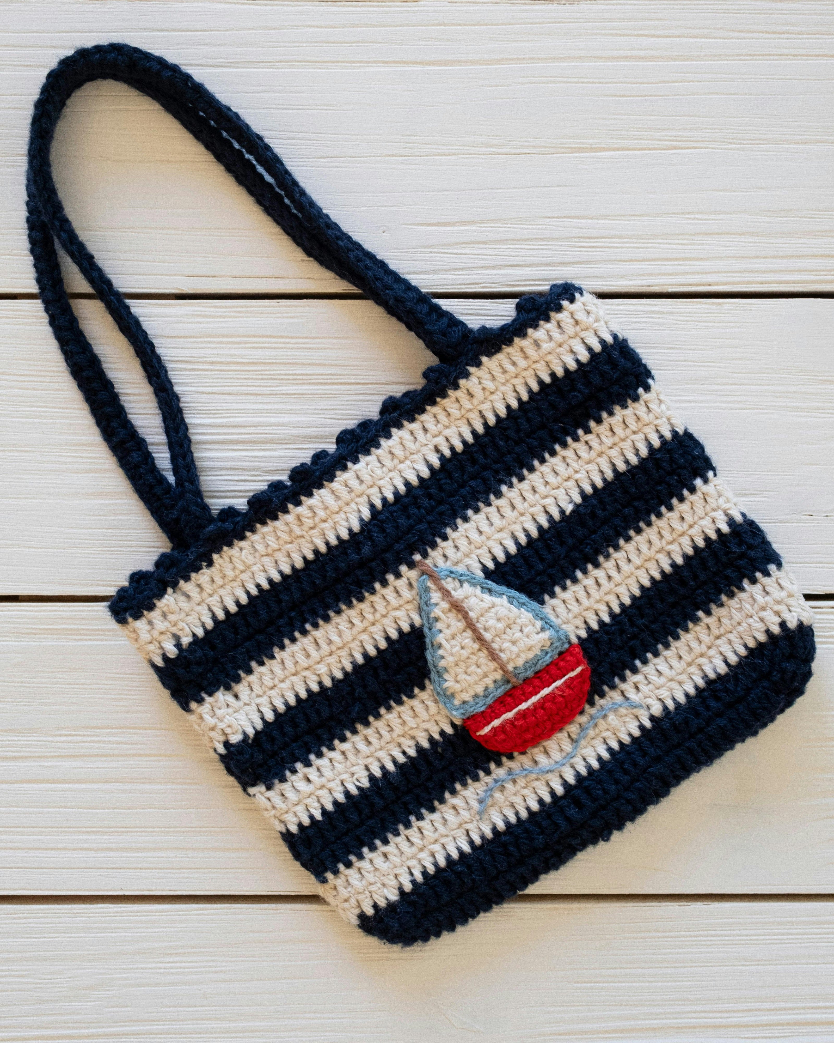 Crochet Purse in Sail Away